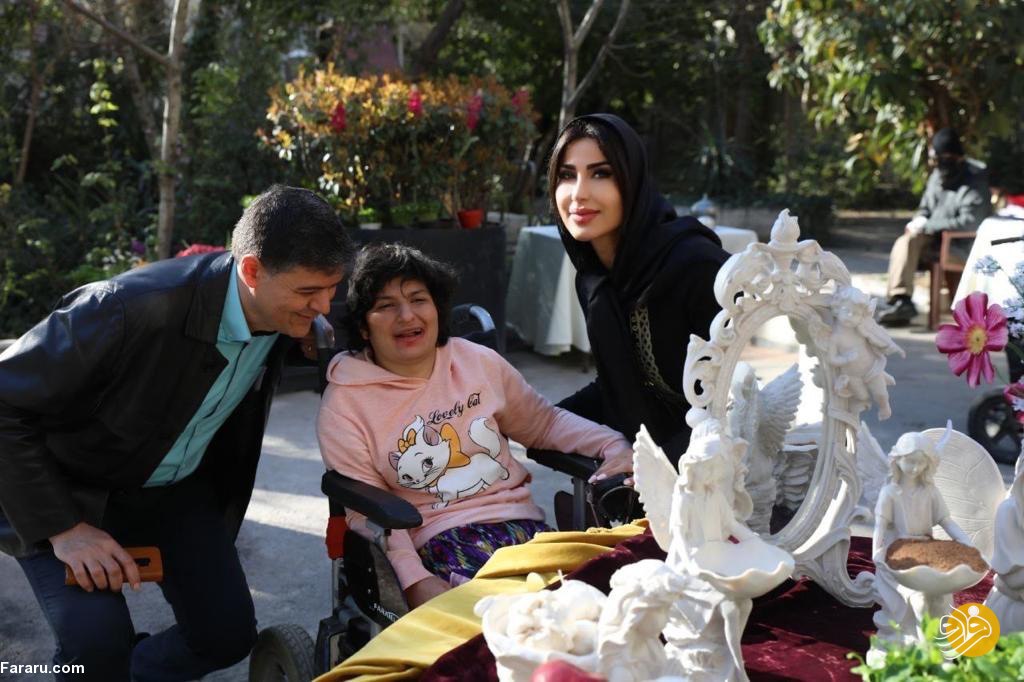 (عکس) همسر سیدورف در مرکز خیریه‌ای در تهران