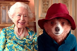 (ویدئو) ضیافت چای ملکه انگلیس با خرس پدینگتون