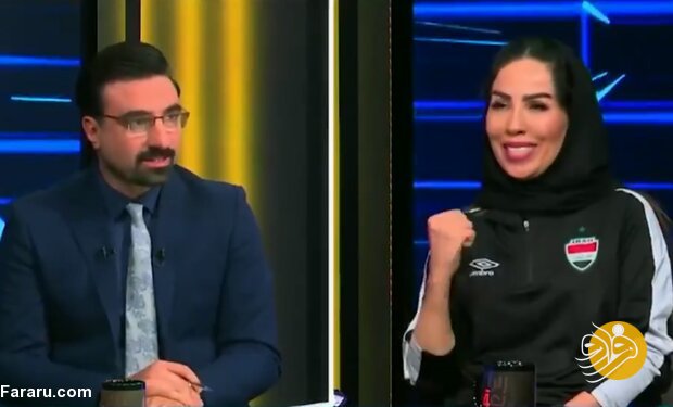 تصویر خبرساز دختر ایرانی در تلویزیون عراق