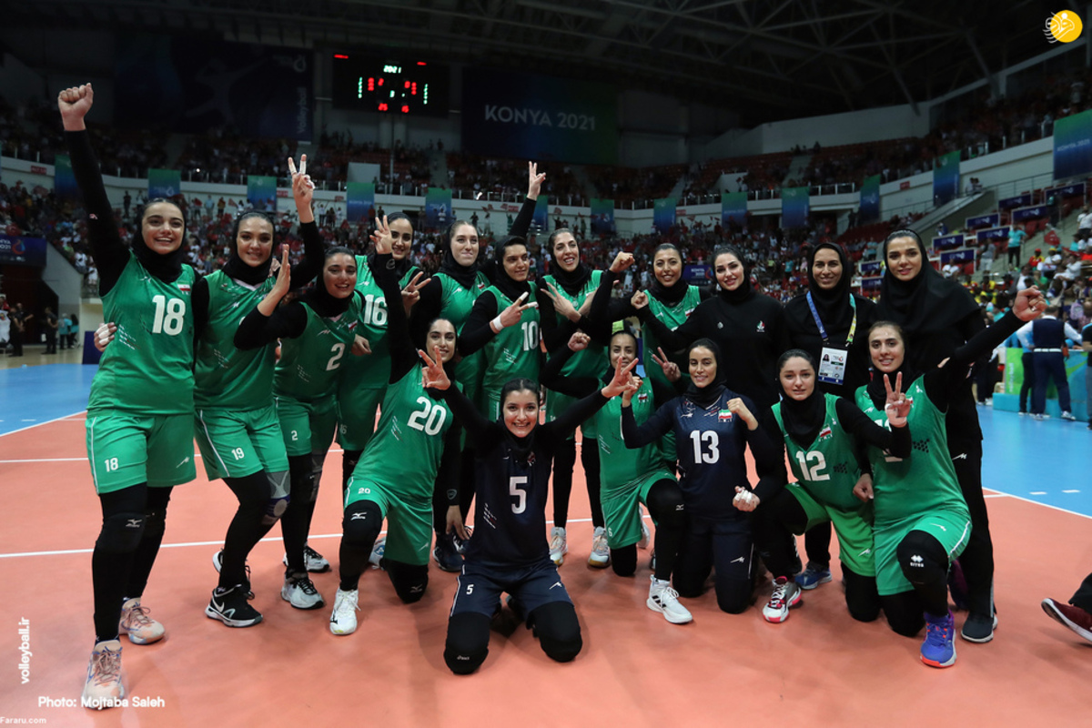 (تصاویر) مسابقه تیم ملی والیبال زنان ایران با ترکیه