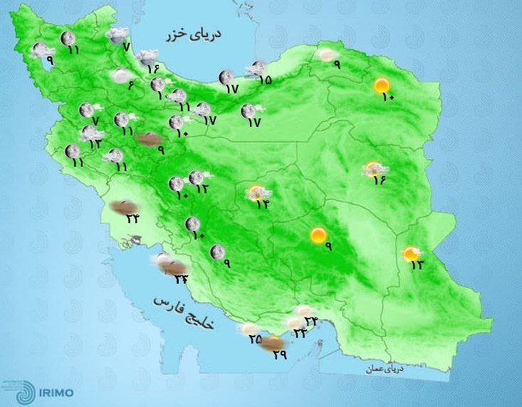 آب و هوای کشور