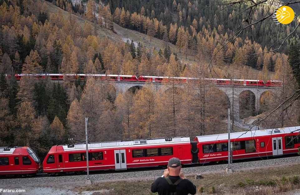 تصاویر دیدنی از طولانی‌ترین قطار مسافربری جهان