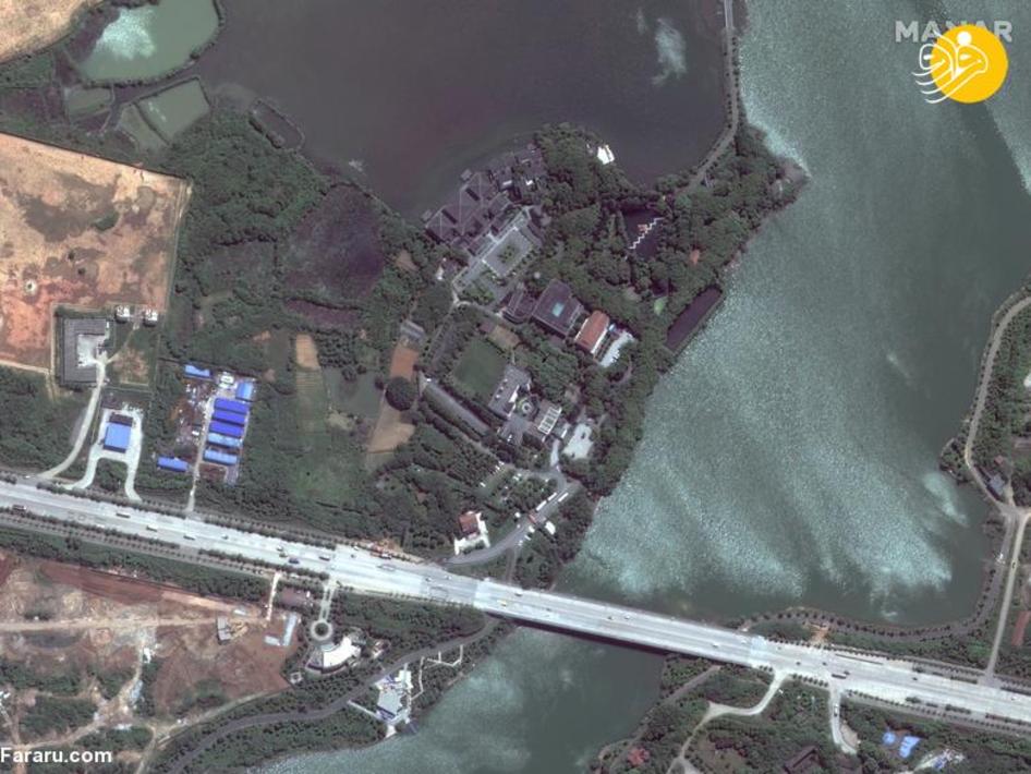 پیش از کرونا؛ عکس ماهواره ای از ساخت بیمارستان در ووهان چین 