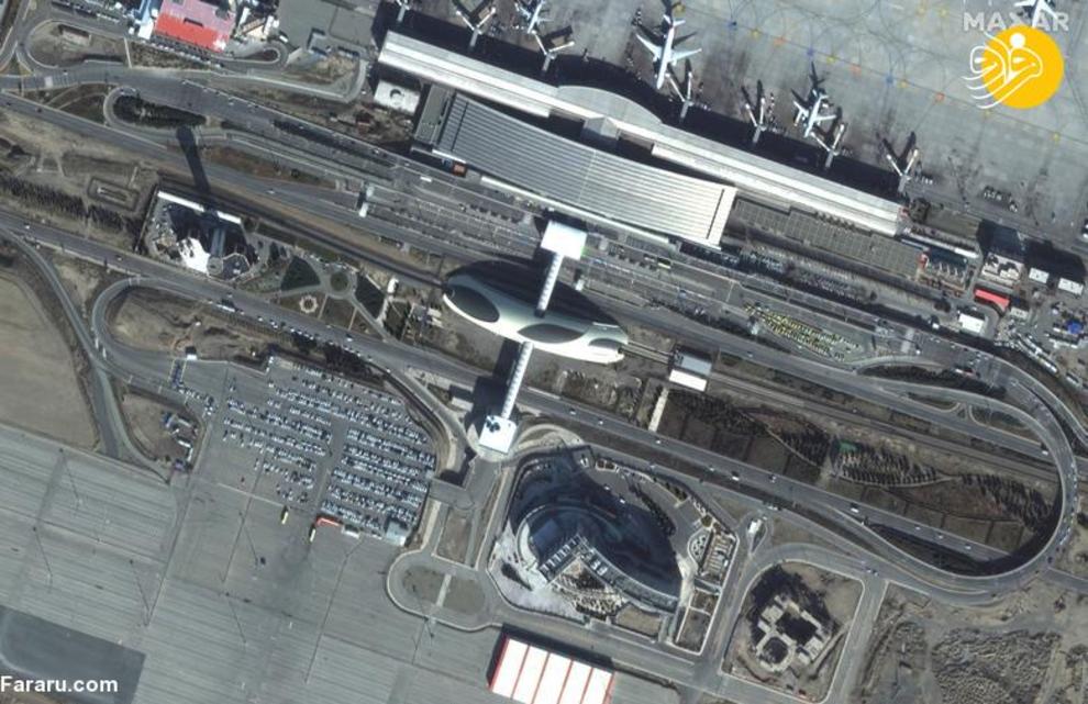 پیش از کرونا؛ عکس ماهواره ای از فرودگاه تهران

