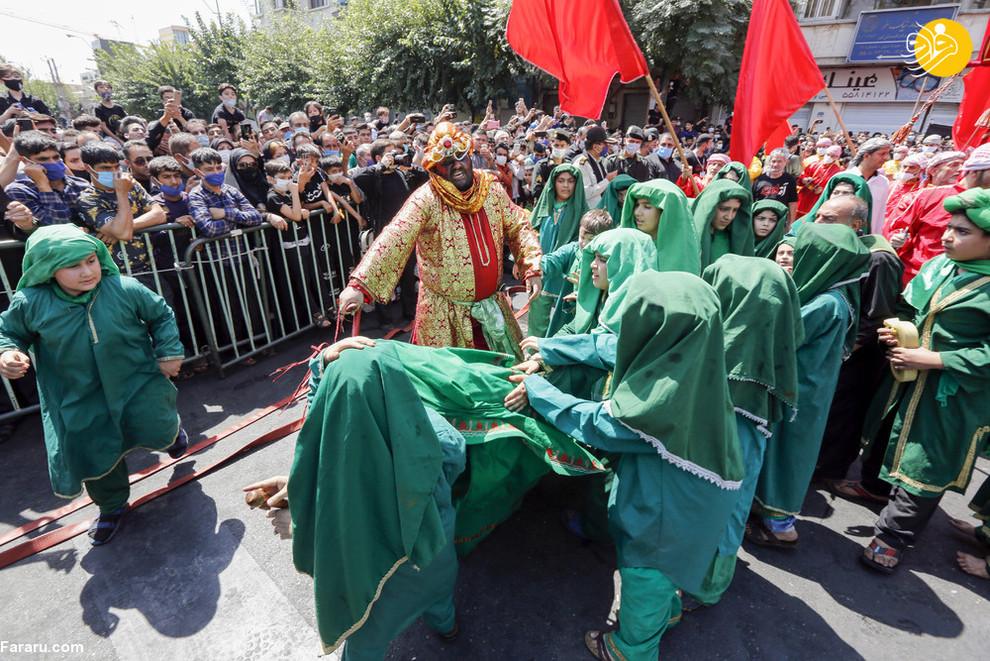 بازسازی حوادث روز عاشورا در تهران/ عکس:AFP