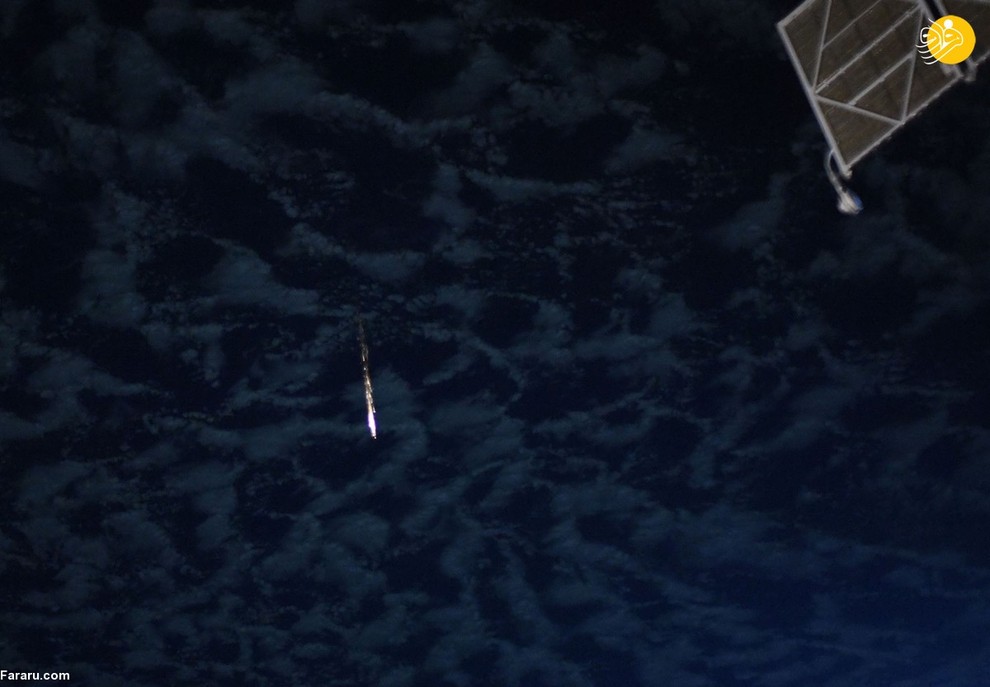 ماژول روسی در حال جدایی از ایستگاه فضایی بین المللی 