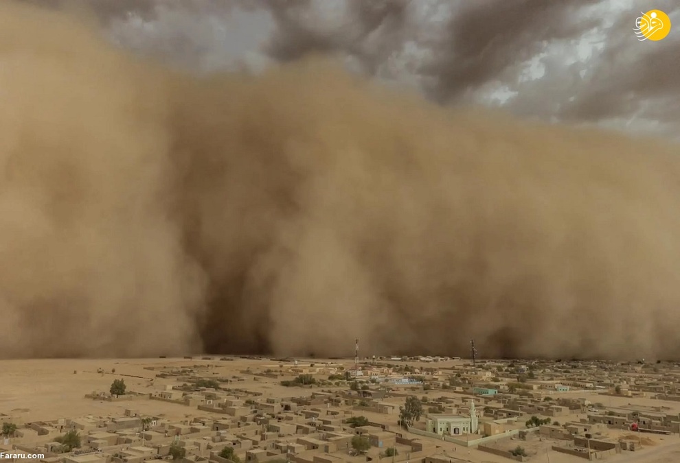 طوفان شن در کاپوچین یکی از قدیمی‌ترین و ریشه دار‌ترین شهر‌های تاریخ در سودان/ ساتی محمد 