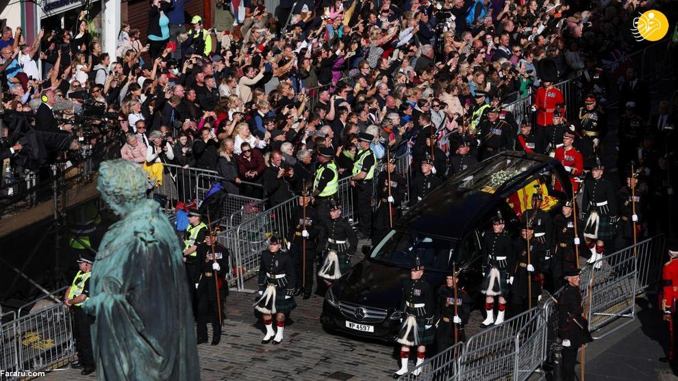مراسم تشییع ملکه انگلیس در ادینبورگ + تصاویر