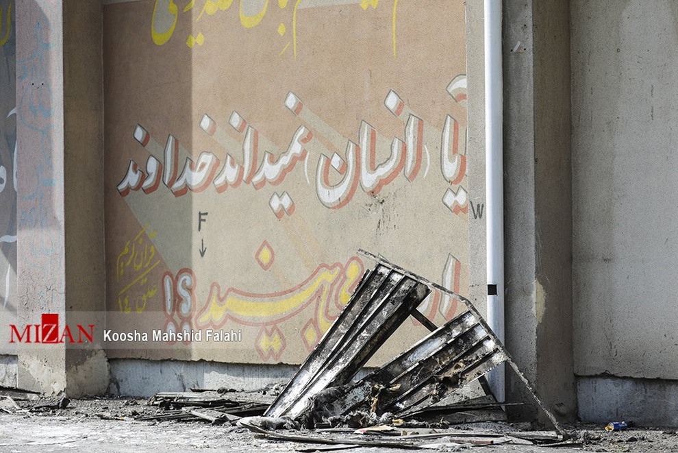 تصاویر جدید از زندان اوین پس از آتش‌سوزی