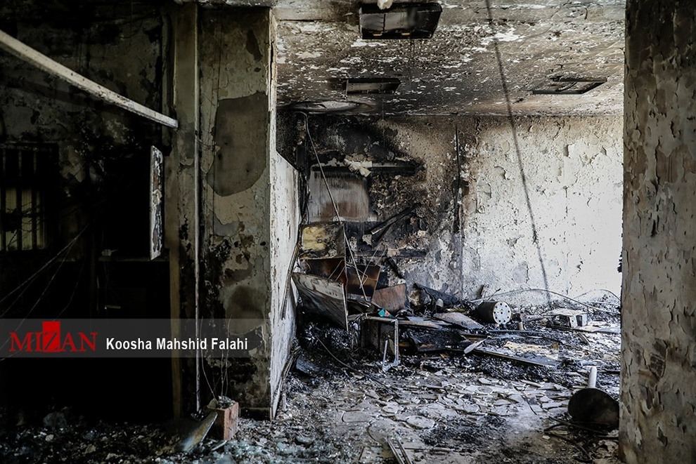 تصاویر جدید از زندان اوین پس از آتش‌سوزی